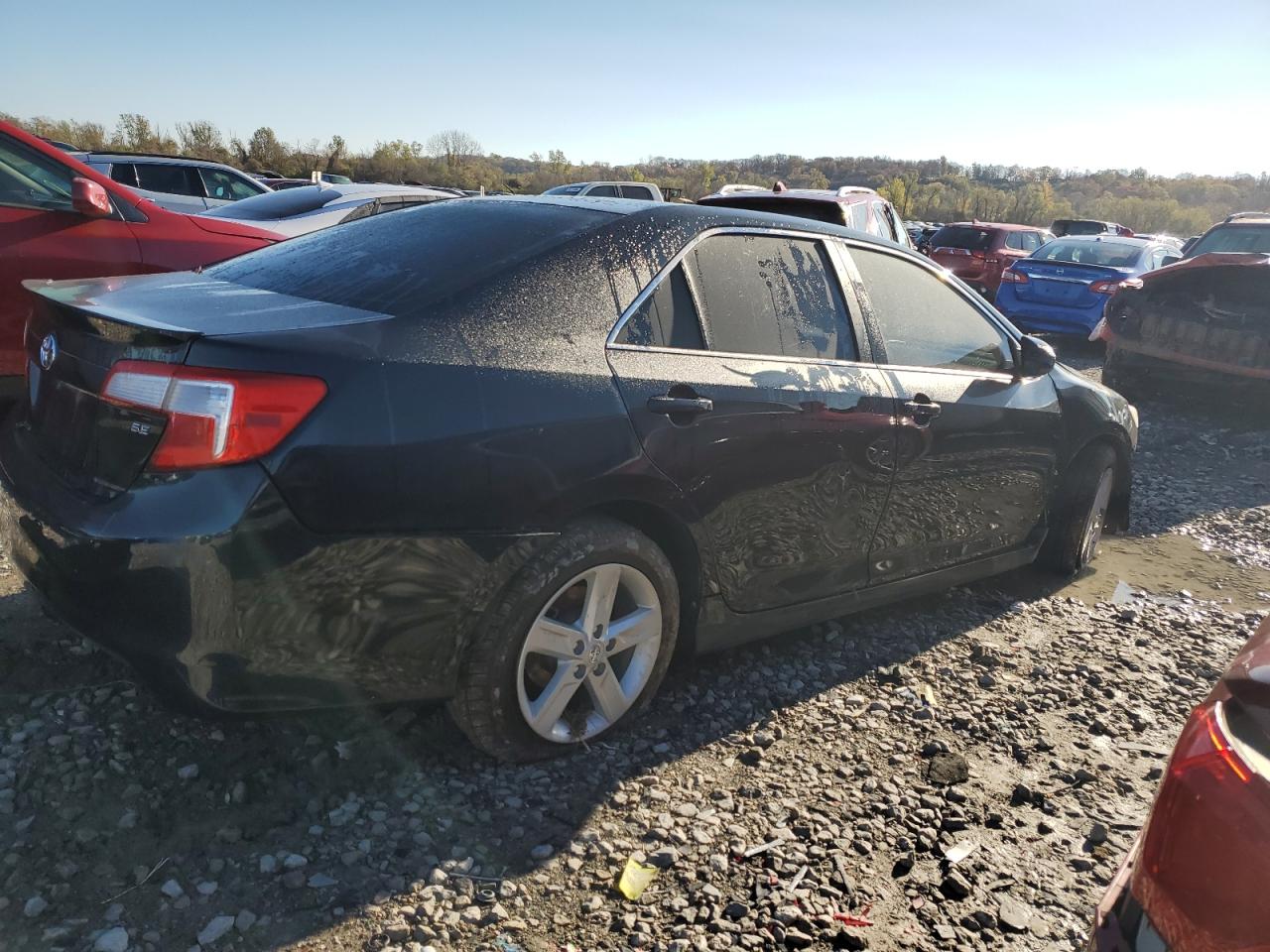 2014 Toyota Camry VIN 4T1BF1FK2EU791472 Copart auction photo, front end / side damage thumbnail 3