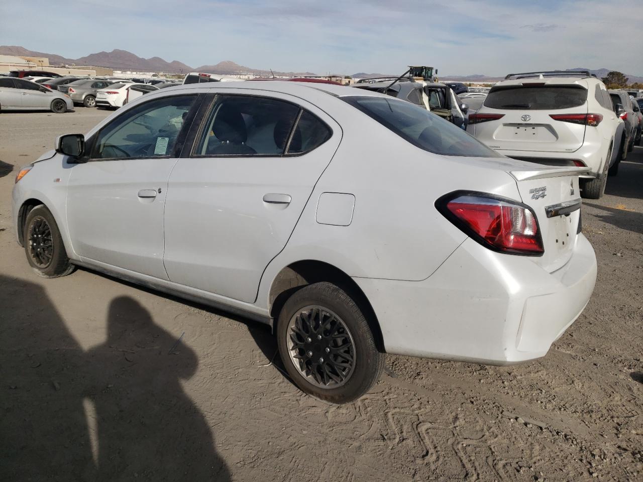 2022 Mitsubishi Mirage VIN ML32FUFJ4NHF01065 Copart auction photo, front end / side damage thumbnail 2