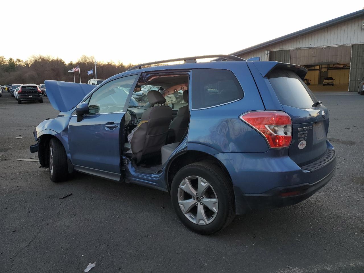 2016 Subaru Forester VIN JF2SJAHC5GH491107 Copart auction photo, front end / side damage thumbnail 2