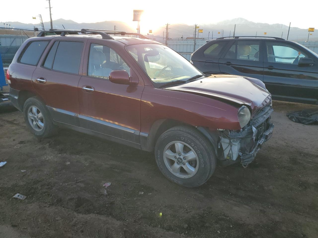 2005 Hyundai Santa Fe VIN KM8SC73E35U992596 Copart auction photo, front end damage thumbnail 4