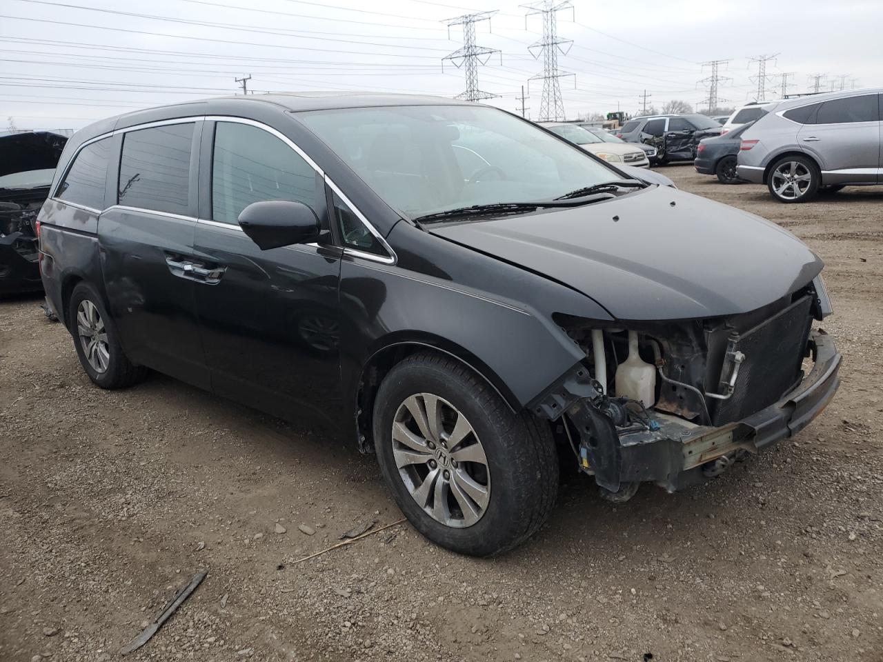 2016 Honda Odyssey VIN 5FNRL5H69GB057040 Copart auction photo, front end damage thumbnail 4