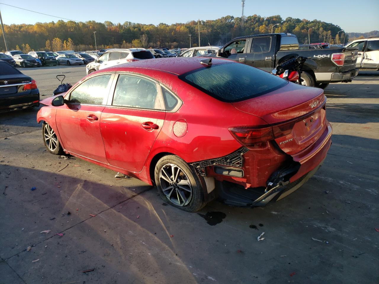 2023 KIA Forte VIN 3KPF24AD1PE525356 Copart auction photo, all over damage thumbnail 2