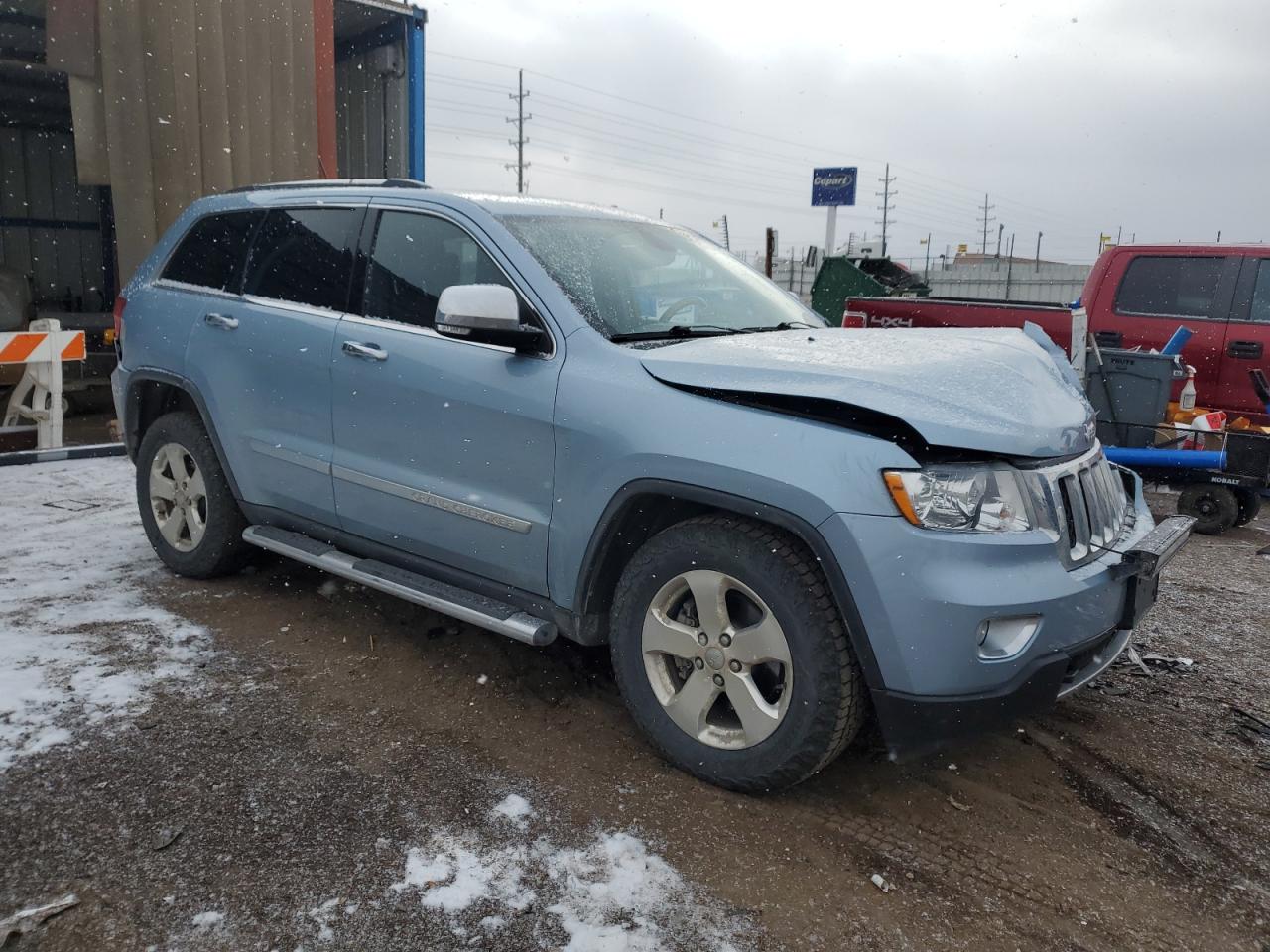 2013 Jeep Grand Cherokee VIN 1C4RJFCG3DC607059 Copart auction photo, all over damage thumbnail 4