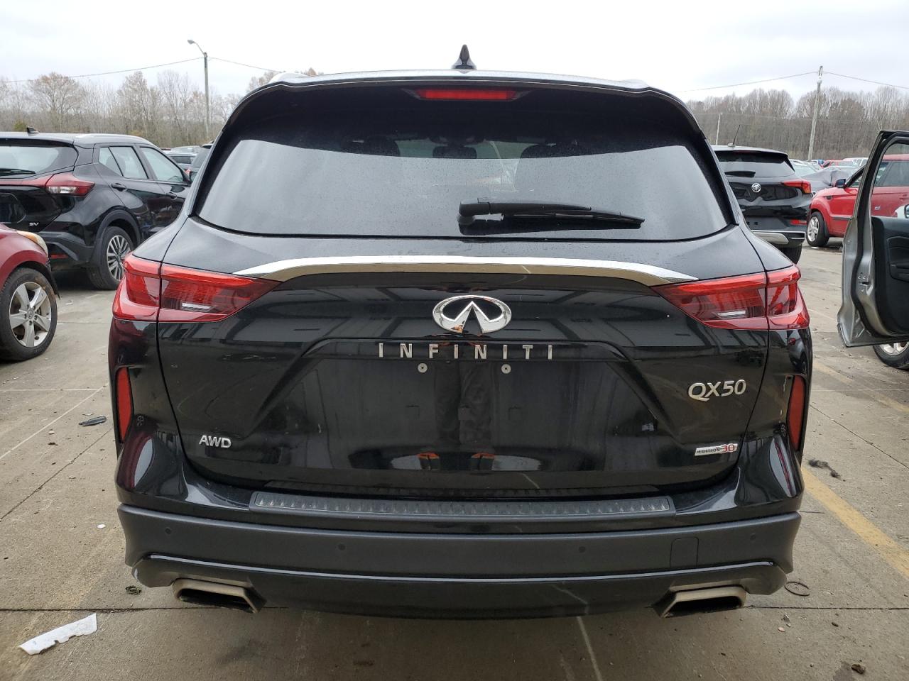 2020 Infiniti QX50 VIN 3PCAJ5M36LF111144 Copart auction photo, front end damage thumbnail 6
