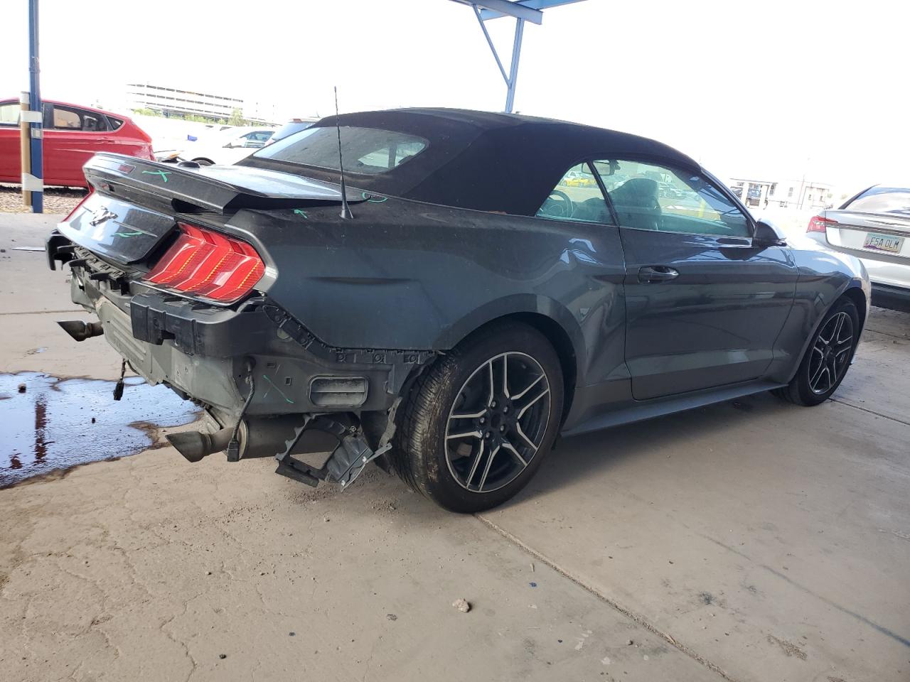 2018 Ford Mustang VIN 1FATP8UH9J5129484 Copart auction photo, rear end damage thumbnail 3