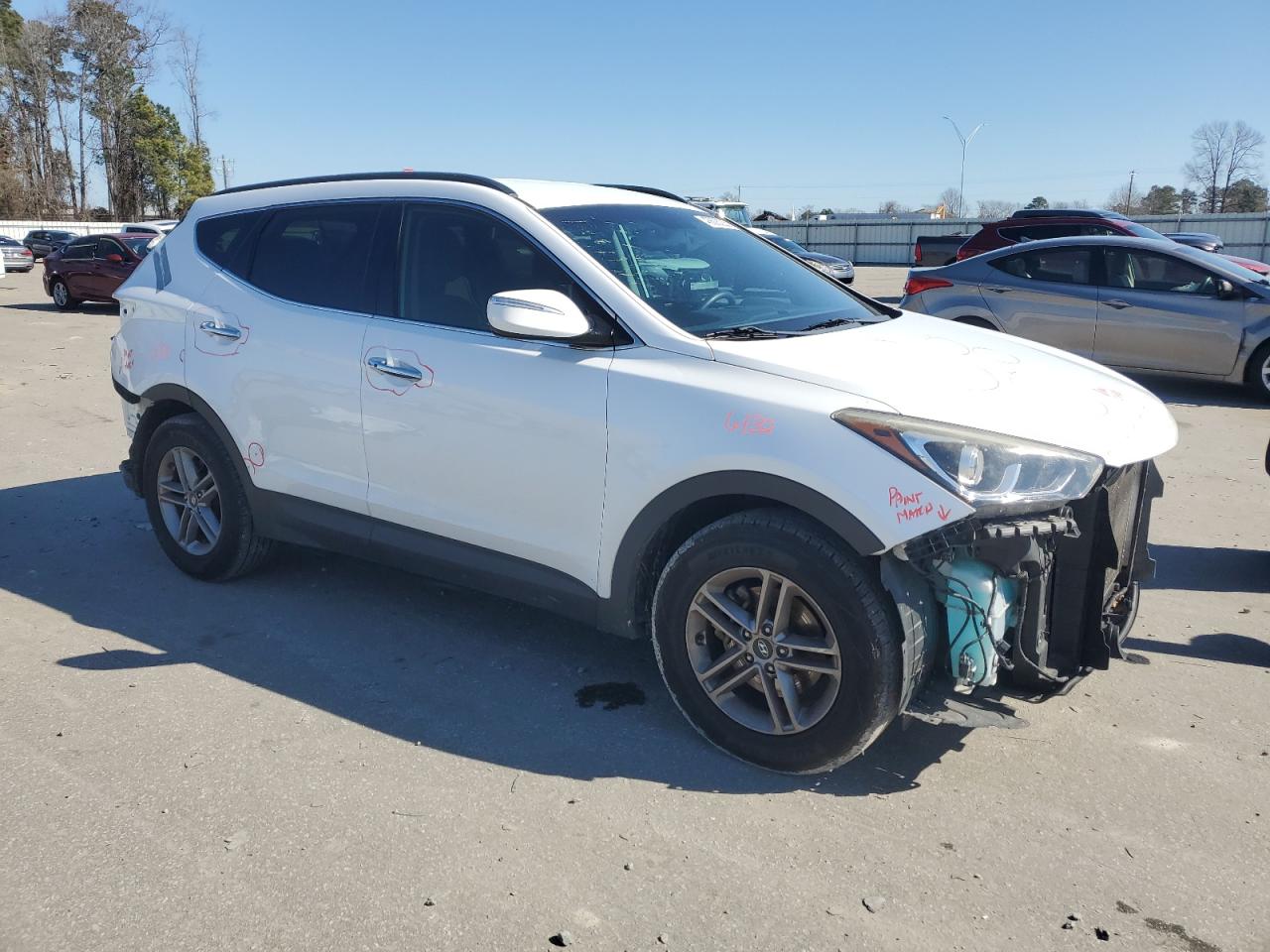 2018 Hyundai Santa Fe VIN 5NMZU3LB1JH056671 Copart auction photo, rear end / front end damage thumbnail 4