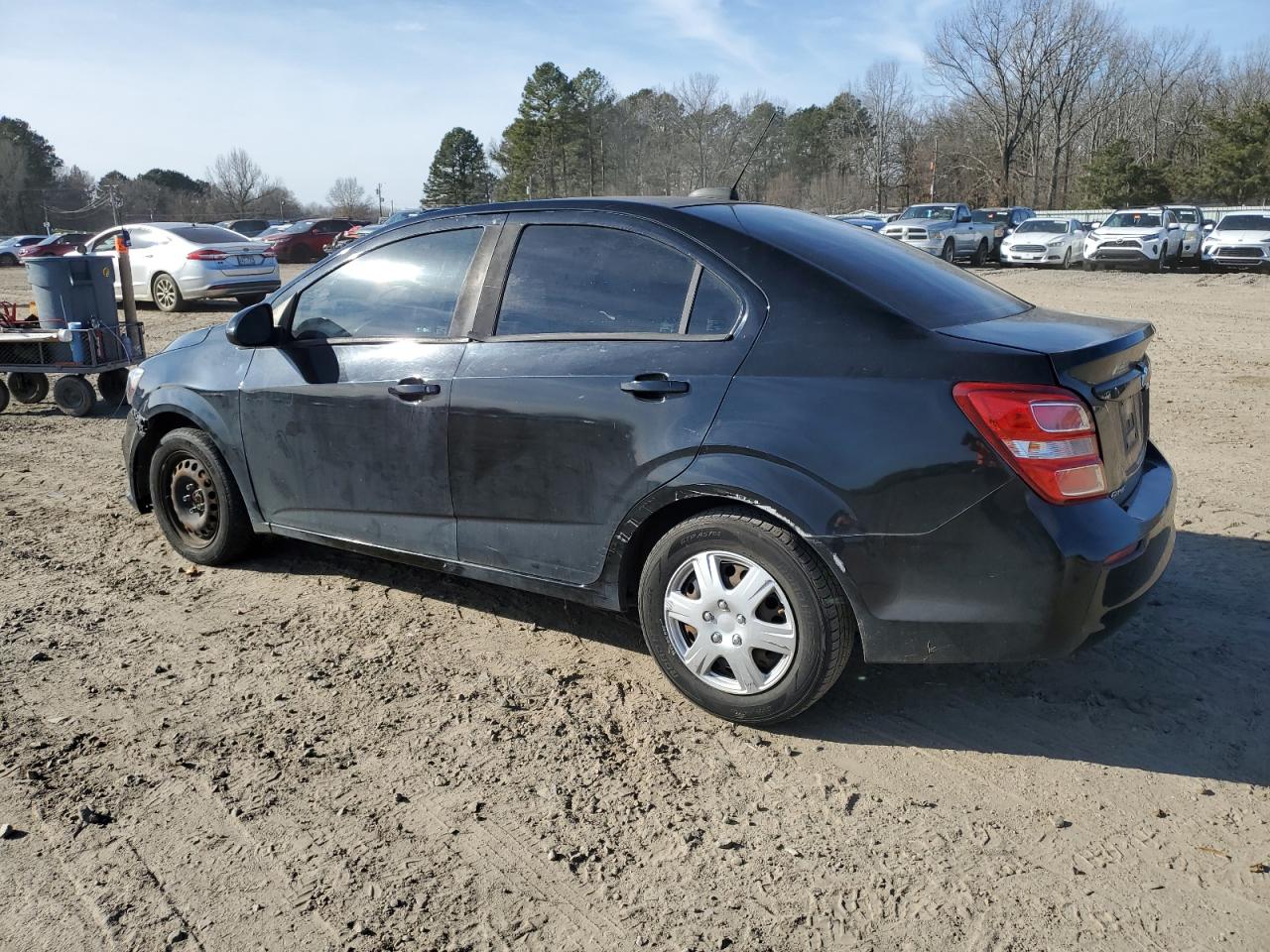 2017 Chevrolet Sonic VIN 1G1JB5SH0H4167826 Copart auction photo, front end / rear end damage thumbnail 2