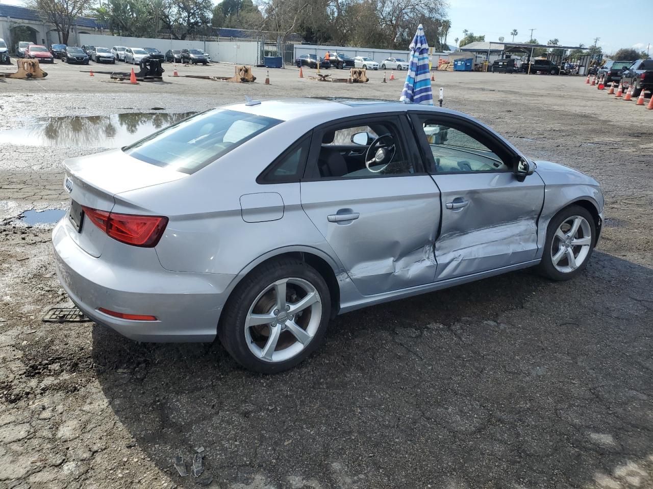 2016 Audi A3 VIN WAUA7GFF9G1062258 Copart auction photo, side damage thumbnail 3