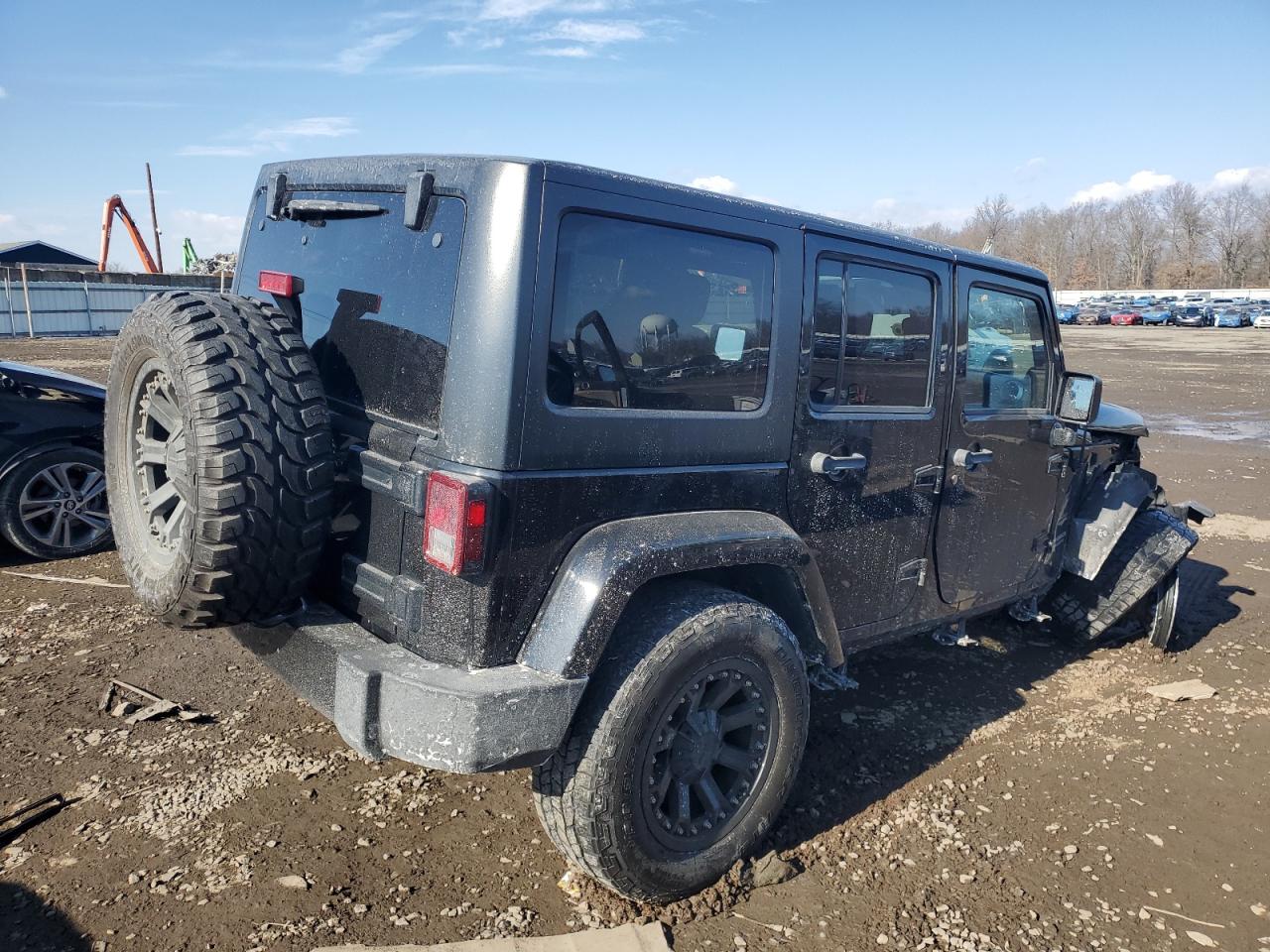 2014 Jeep Wrangler VIN 1C4BJWEG4EL129167 Copart auction photo, front end damage thumbnail 3
