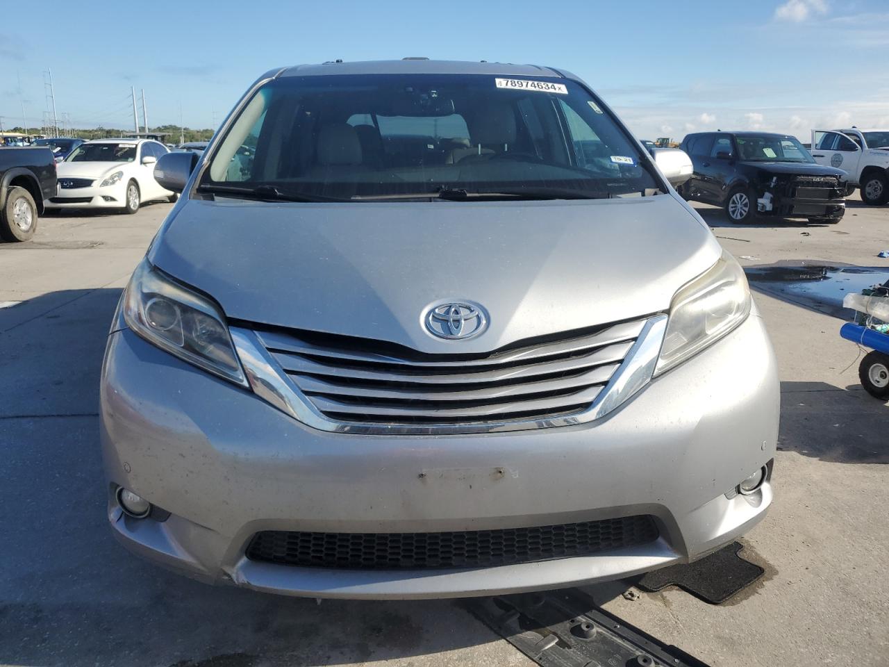 2015 Toyota Sienna VIN 5TDYK3DC9FS660949 Copart auction photo, water/flood damage thumbnail 5