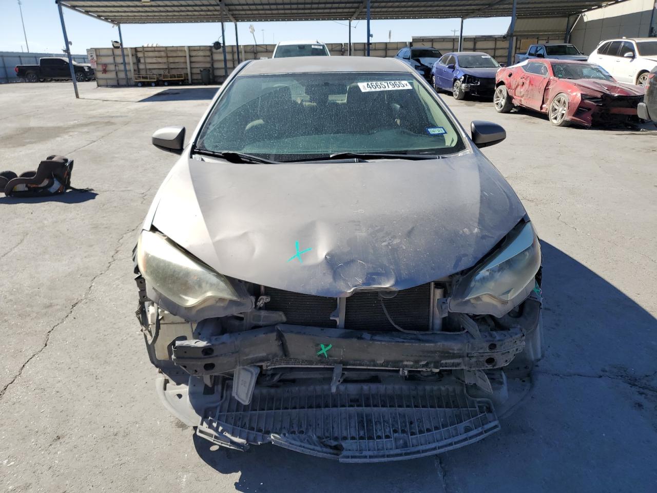 2014 Toyota Corolla VIN 5YFBURHE6EP173925 Copart auction photo, front end damage thumbnail 5