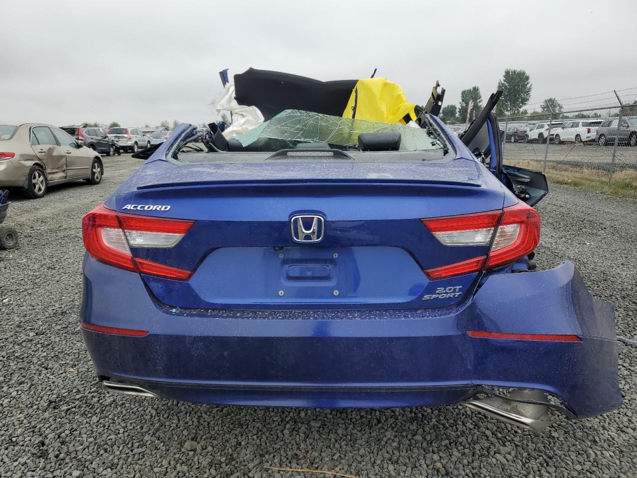 2018 Honda Accord VIN 1HGCV2F39JA007103 Copart auction photo, all over damage thumbnail 6