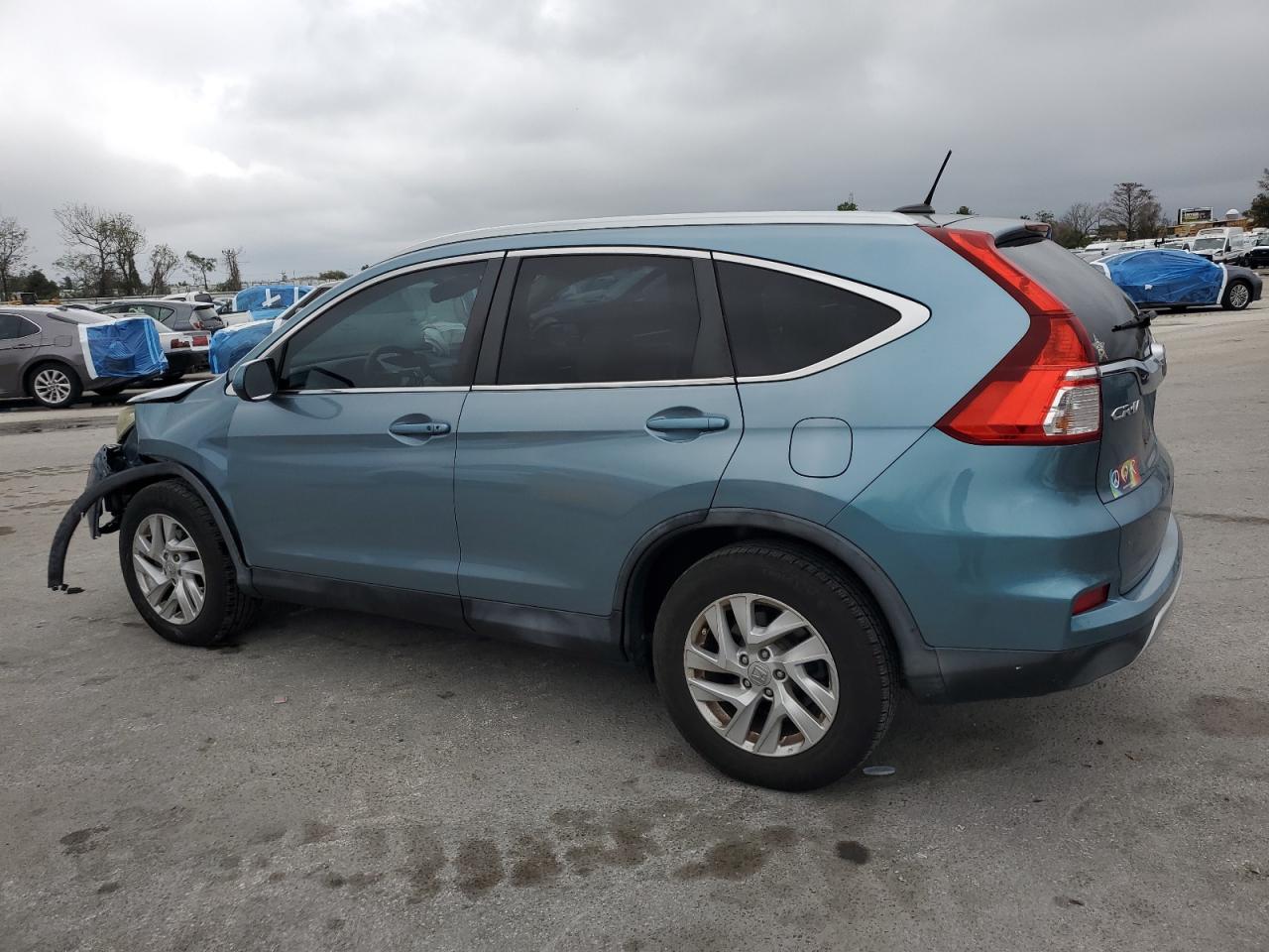 2016 Honda CR-V VIN 2HKRM3H74GH527745 Copart auction photo, front end / side damage thumbnail 2