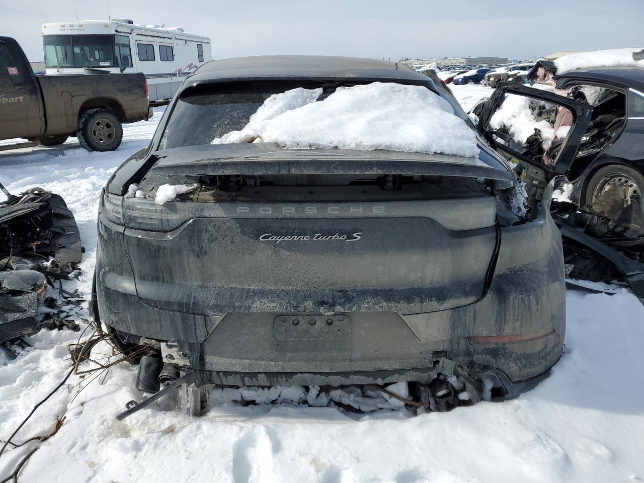 2023 Porsche Cayenne VIN WP1BH2AY8PDA37087 Copart auction photo, all over / burn damage thumbnail 6