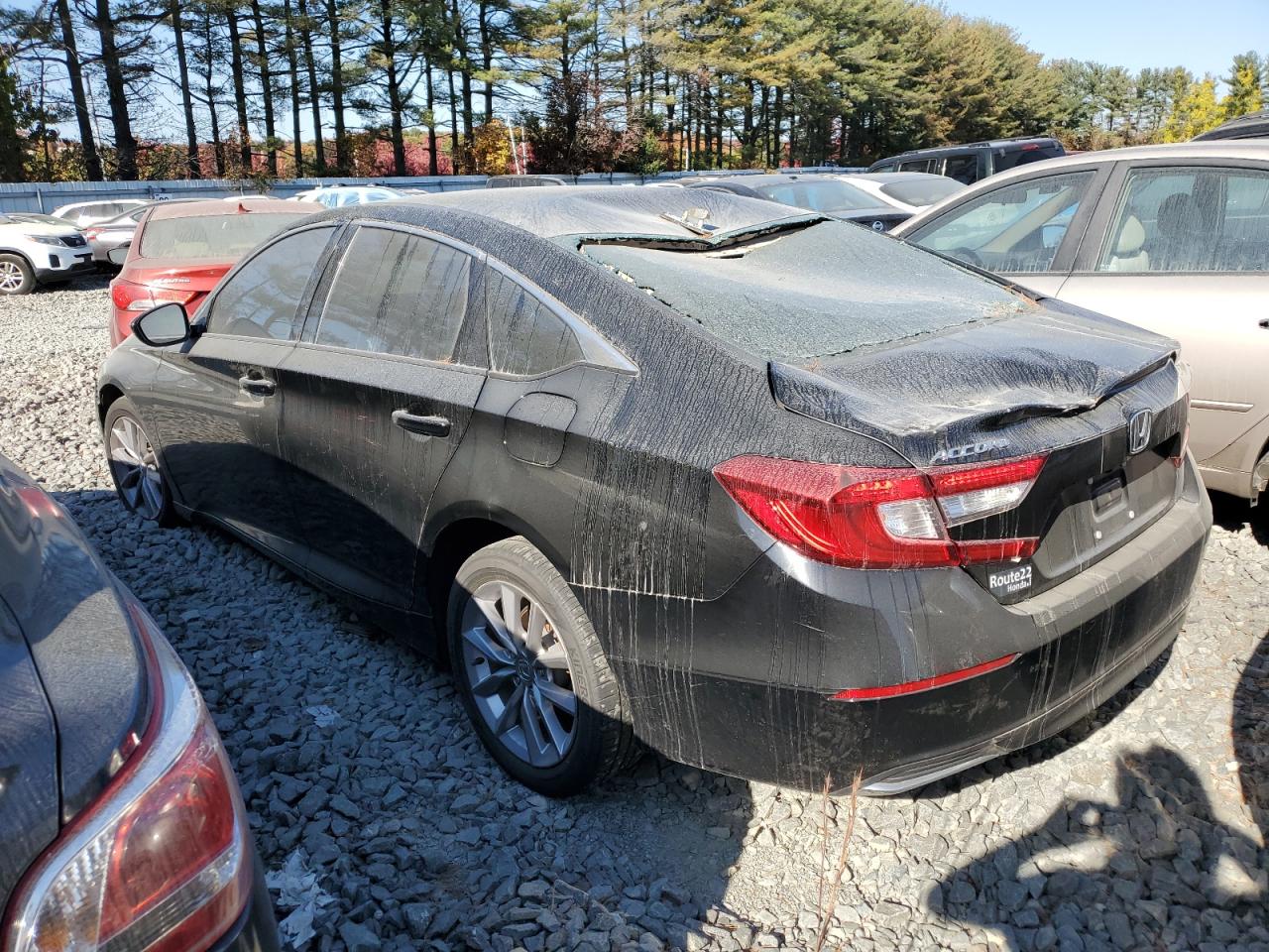 2022 Honda Accord VIN 1HGCV1F13NA002414 Copart auction photo, rear end / minor dent/scratches damage thumbnail 2