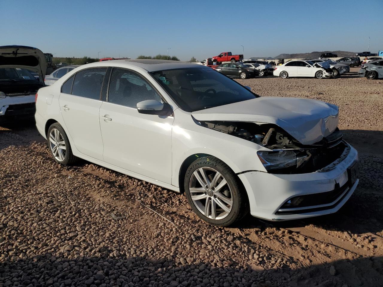 2015 Volkswagen Jetta VIN 3VWL07AJ5FM337702 Copart auction photo, front end damage thumbnail 4