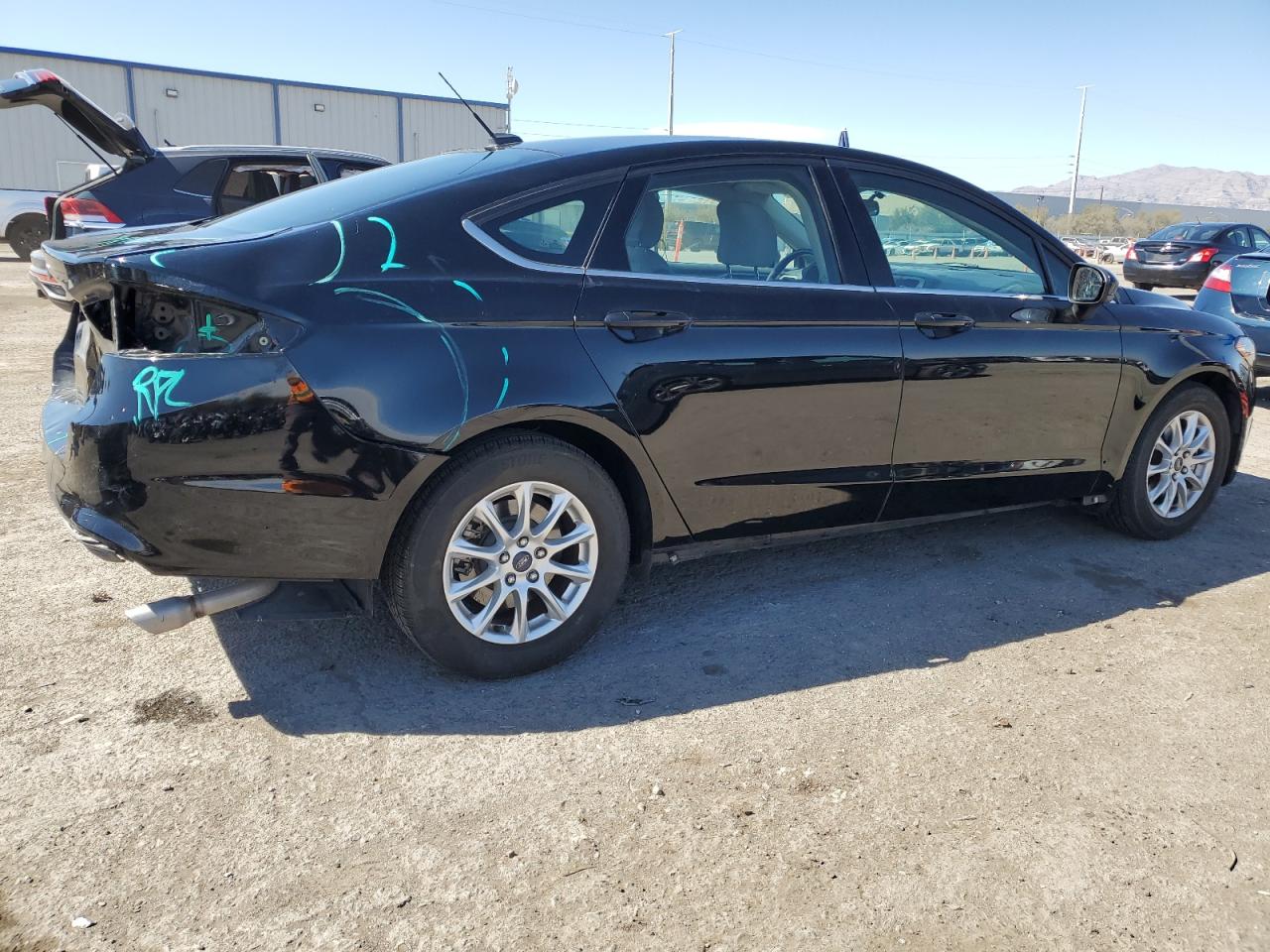 2017 Ford Fusion VIN 3FA6P0G79HR368204 Copart auction photo, rear end damage thumbnail 3