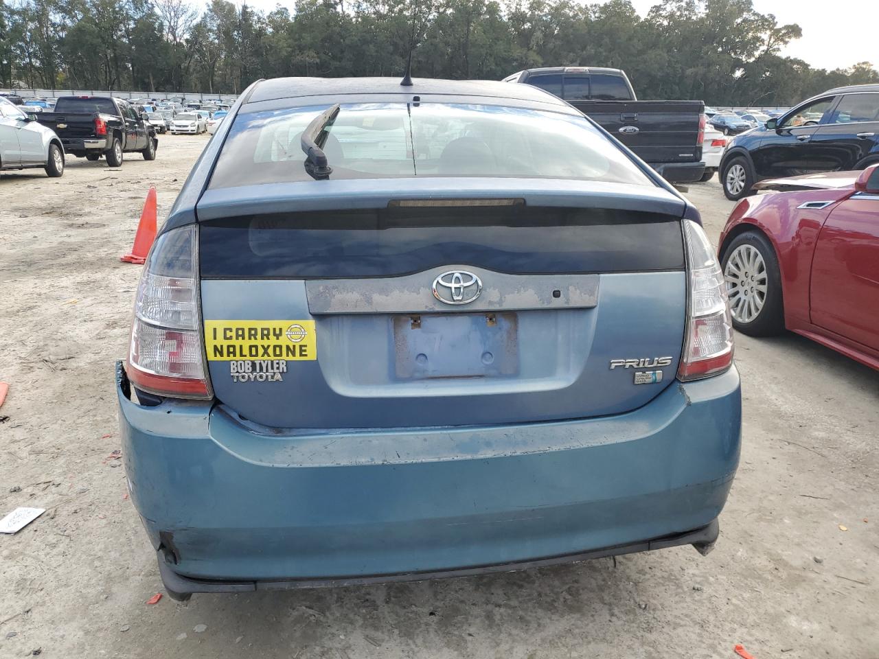 2005 Toyota Prius VIN JTDKB20U557027243 Copart auction photo, side / rear end damage thumbnail 6