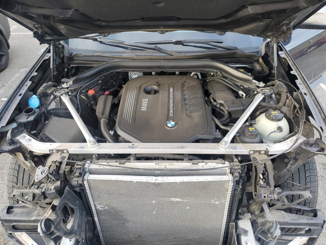 2018 BMW X3 VIN 5UXTS3C5XJ0Y95819 Copart auction photo, front end / side damage thumbnail 12