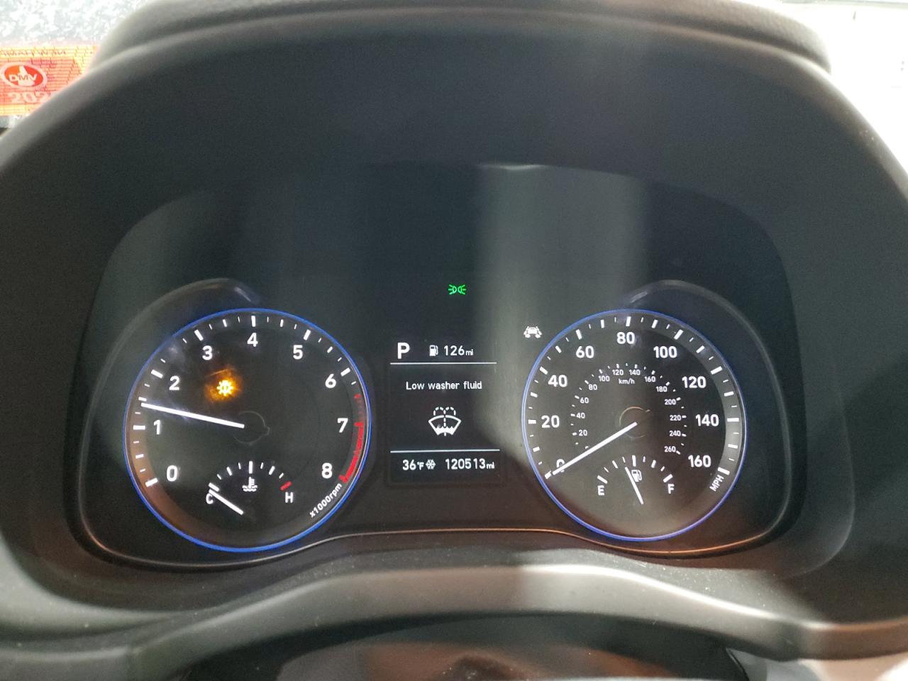 2019 Hyundai Kona VIN KM8K1CAA5KU216190 Copart auction photo, front end / side damage thumbnail 9