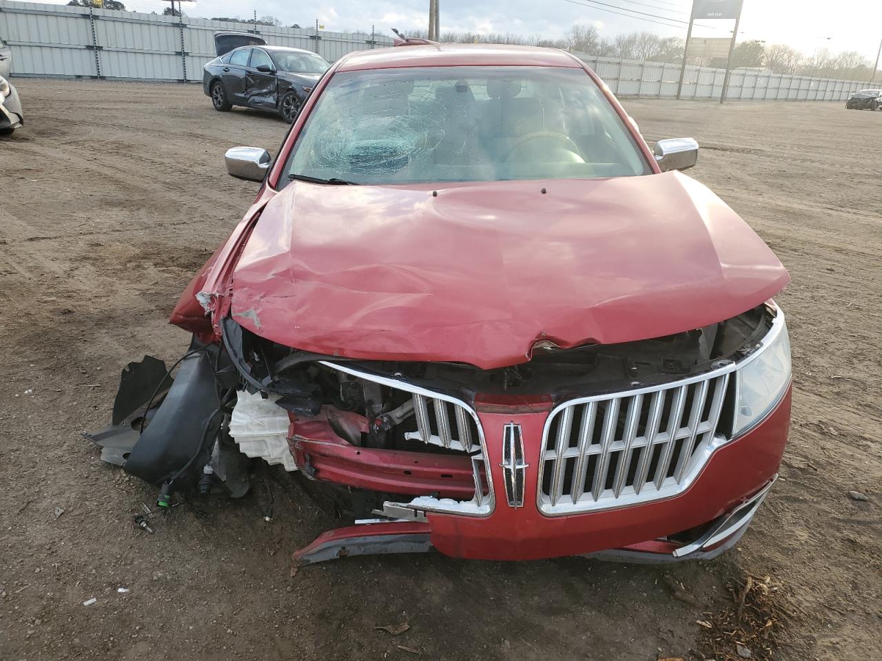 2012 Lincoln MKZ VIN 3LNHL2GC3CR816075 Copart auction photo, front end / side damage thumbnail 5
