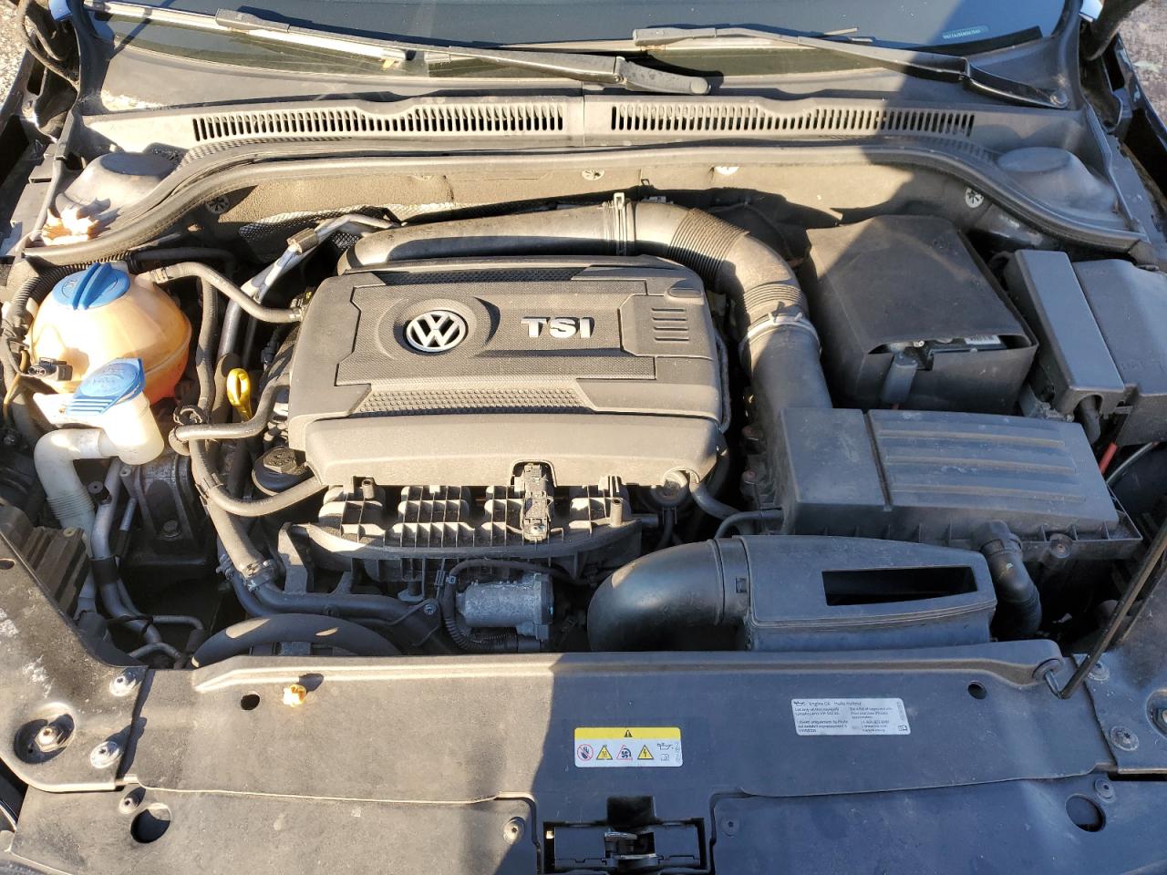 2014 Volkswagen Jetta VIN 3VW5T7AJ9EM367560 Copart auction photo, front end / side damage thumbnail 11