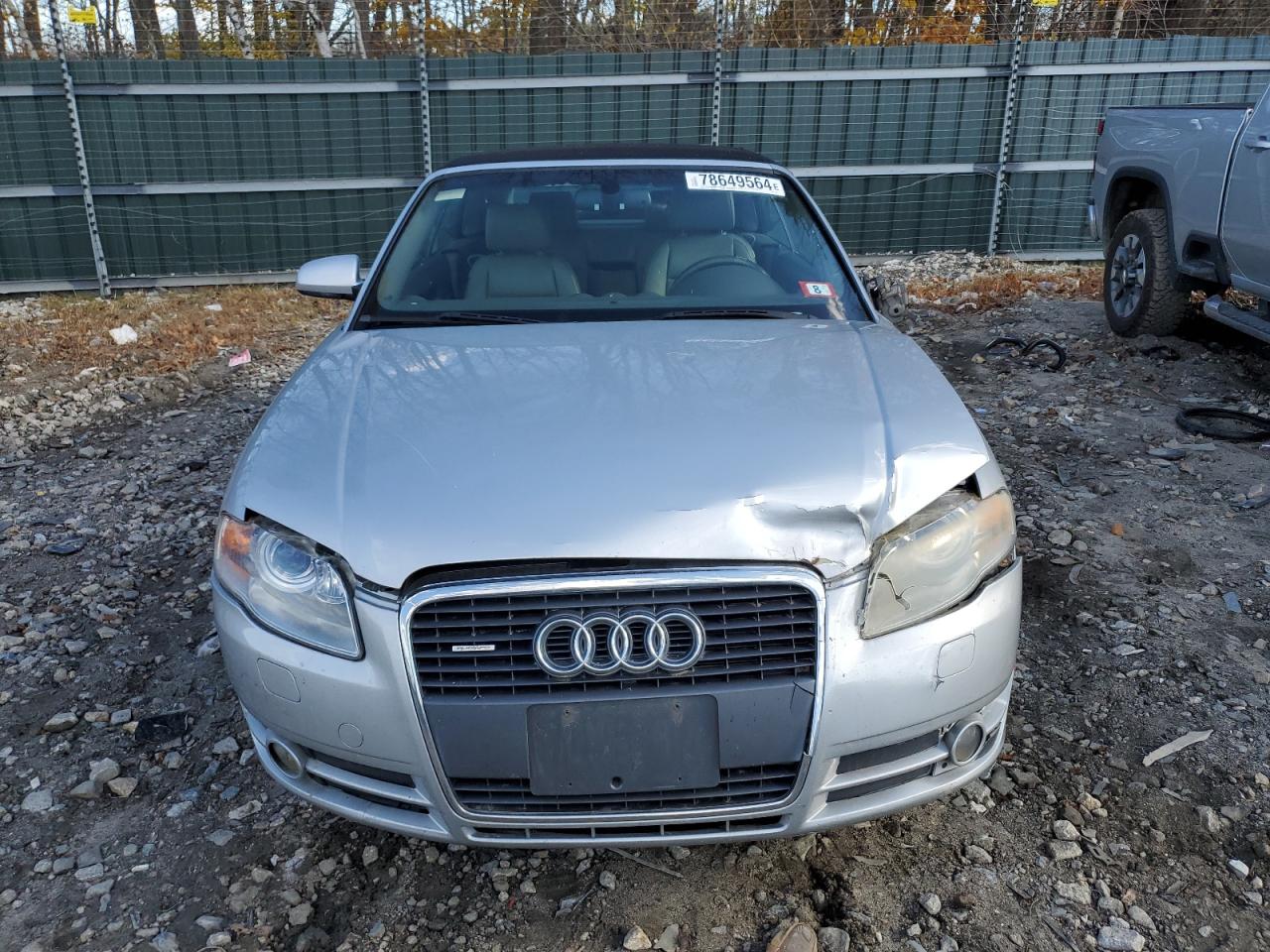 2007 Audi A4 VIN WAUDH48H87K023274 Copart auction photo, front end damage thumbnail 5