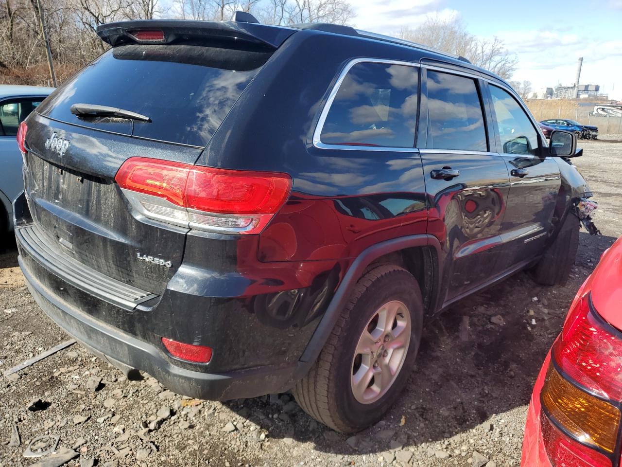 2014 Jeep Grand Cherokee VIN 1C4RJFAG1EC422402 Copart auction photo, front end / side damage thumbnail 3
