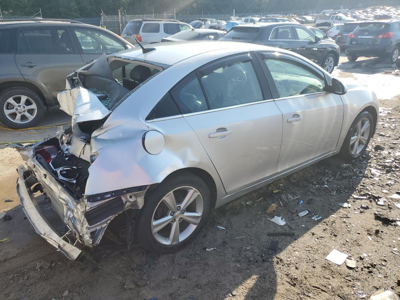 2014 Chevrolet Cruze VIN 1G1PE5SB0E7223948 Copart auction photo, rear end damage thumbnail 3