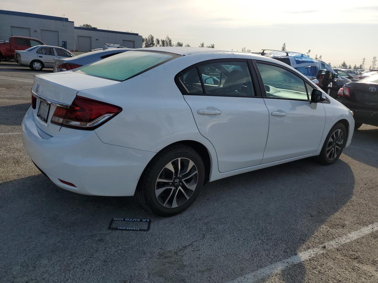 2013 Honda Civic VIN 19XFB2F80DE207918 Copart auction photo, side / rear end damage thumbnail 3