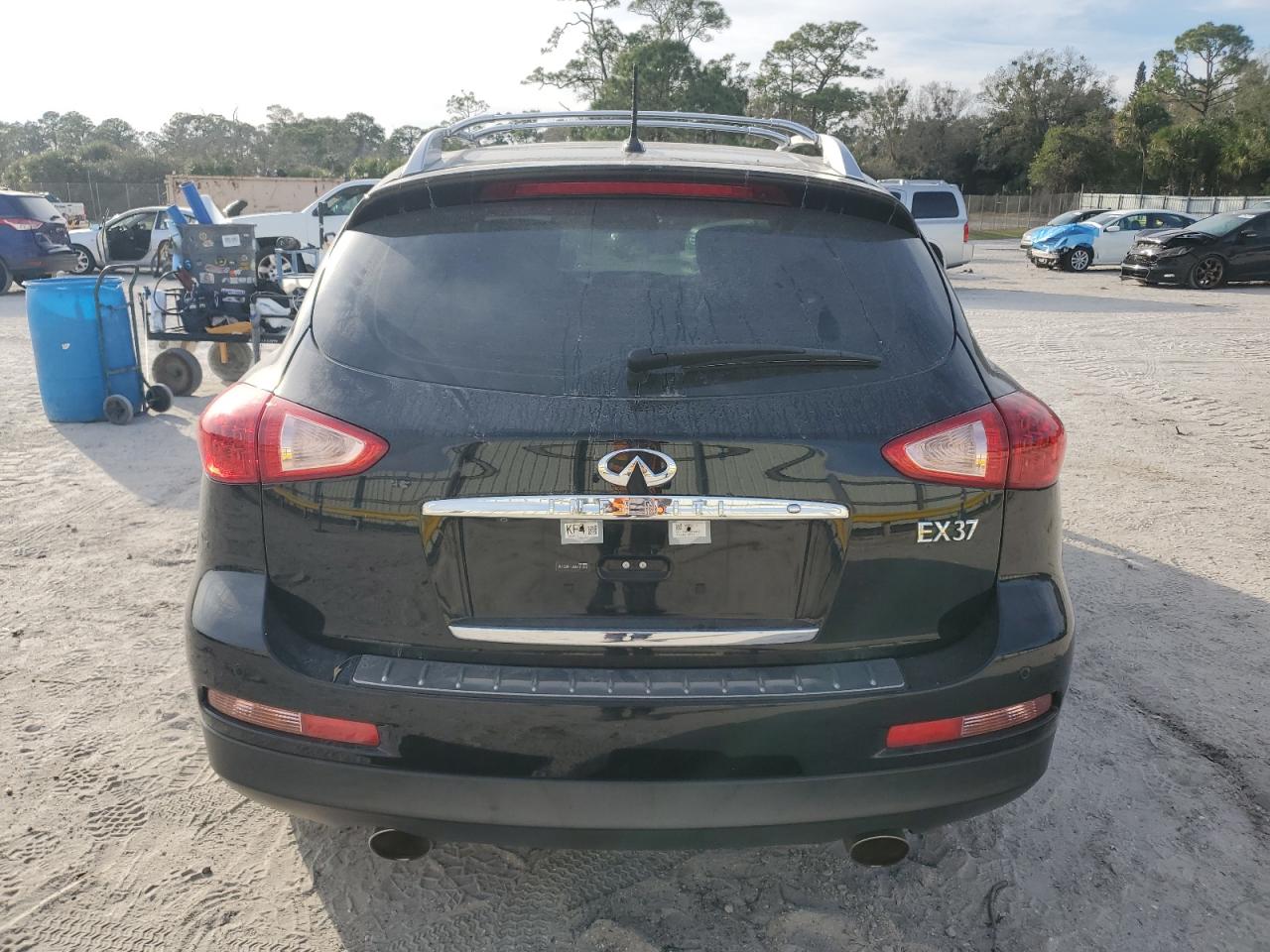 2013 Infiniti EX VIN JN1BJ0HR6DM481947 Copart auction photo, front end / side damage thumbnail 6