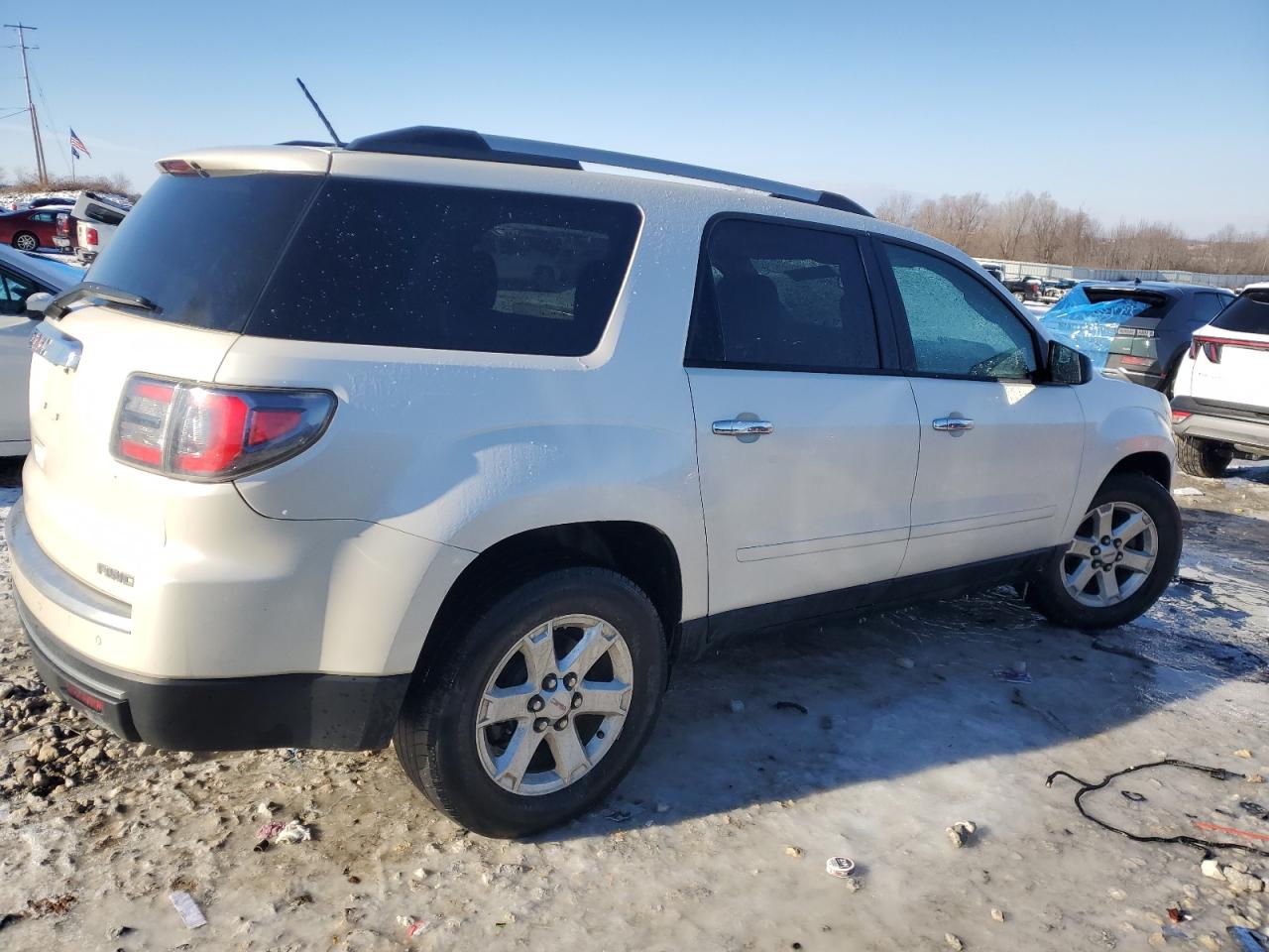 2015 GMC Acadia VIN 1GKKVNED9FJ201115 Copart auction photo, front end / rear end damage thumbnail 3