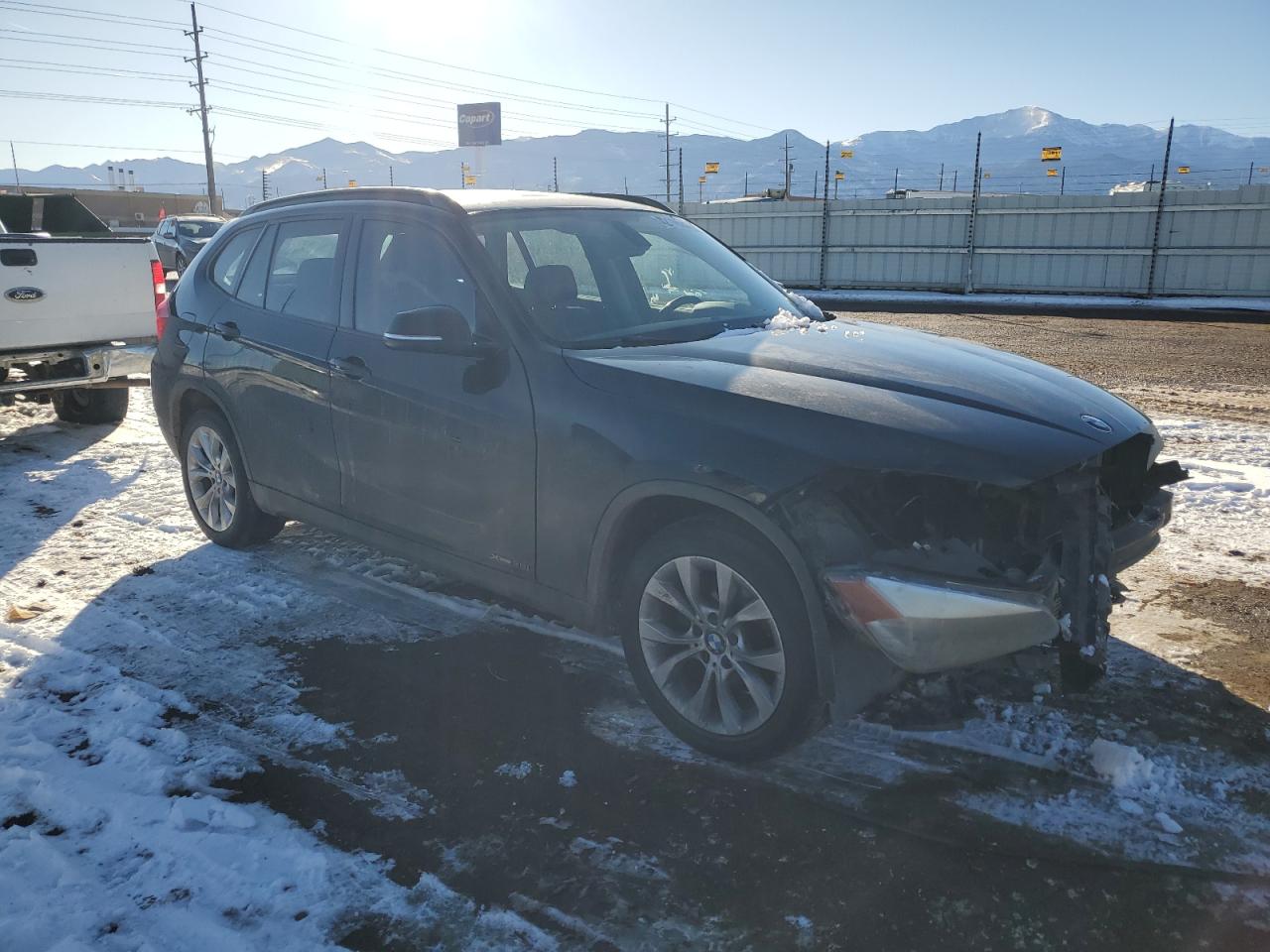 2014 BMW X1 VIN WBAVL1C52EVY15978 Copart auction photo, front end damage thumbnail 4
