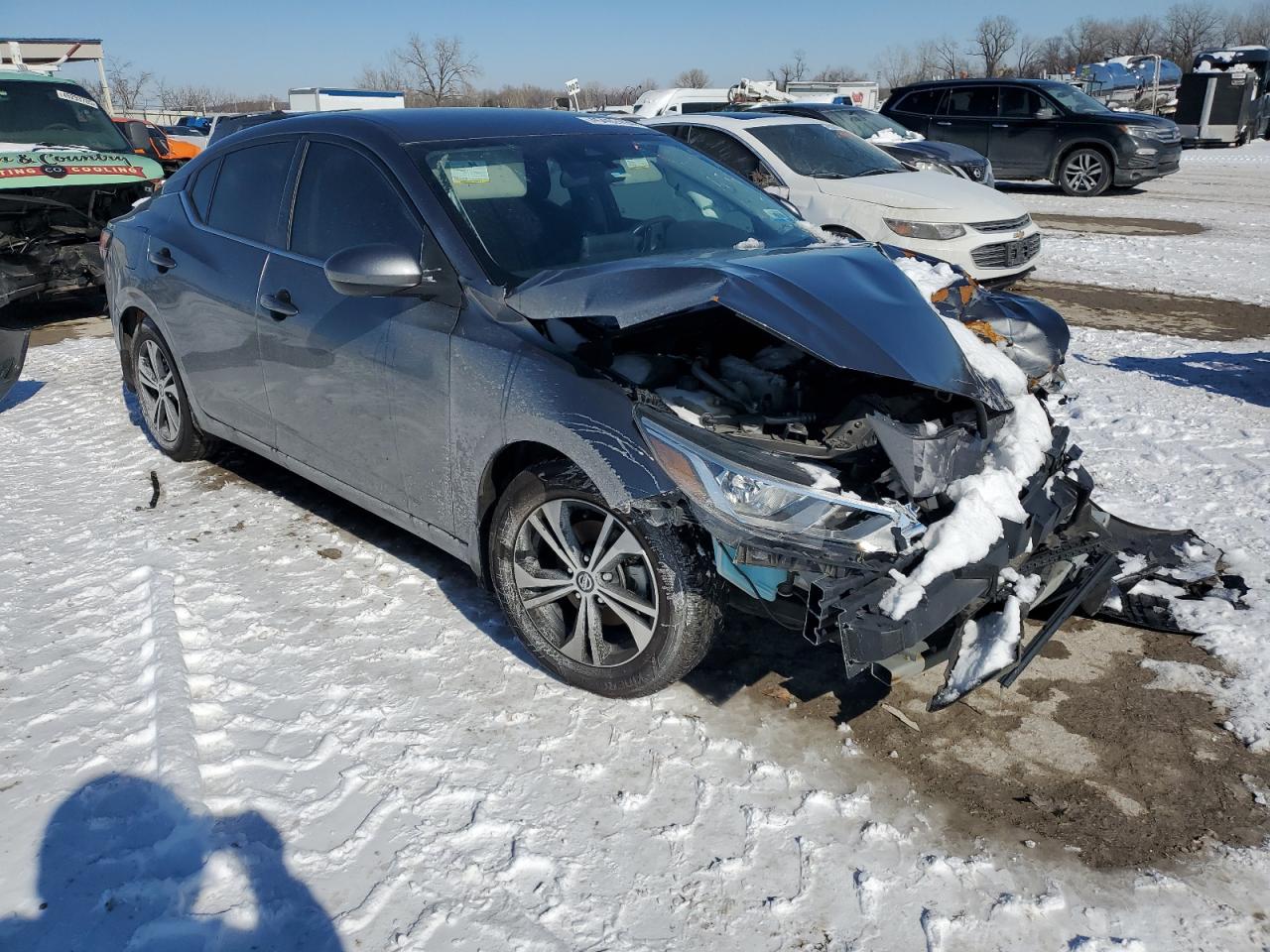 2022 Nissan Sentra VIN 3N1AB8CV5NY207486 Copart auction photo, front end / mechanical damage thumbnail 4