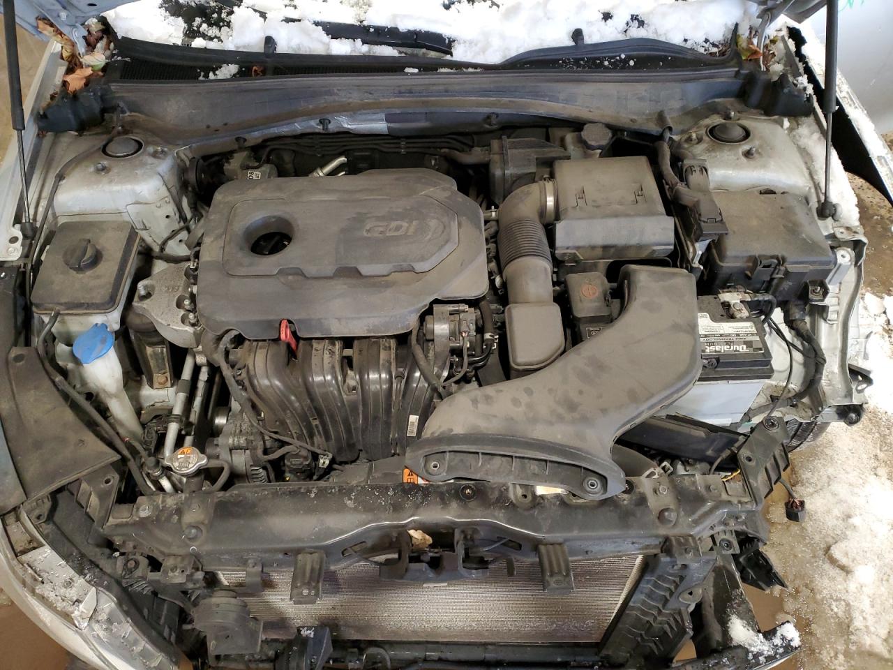2018 KIA Optima VIN 5XXGU4L36JG274190 Copart auction photo, front end / side damage thumbnail 11