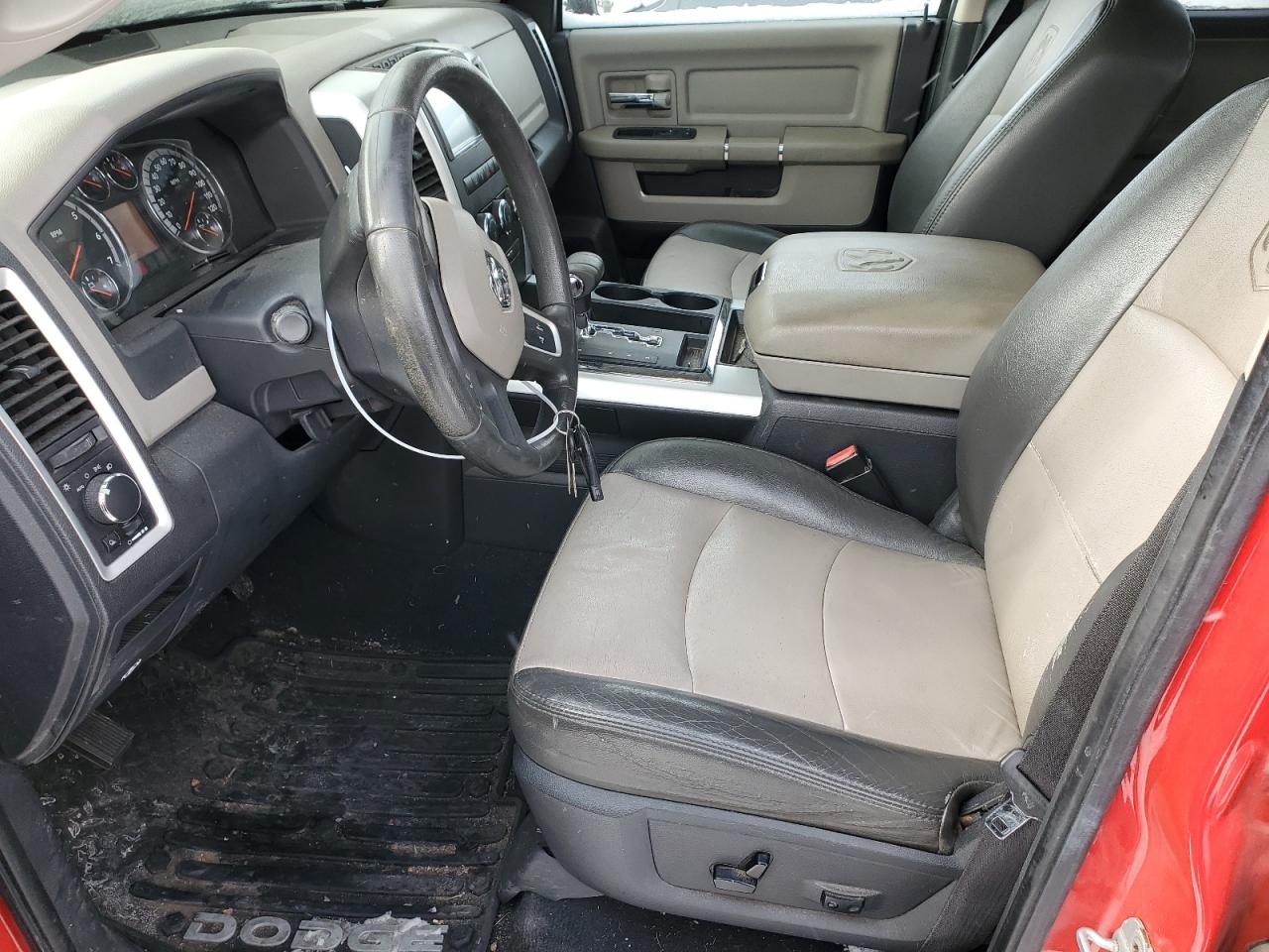 2010 Dodge RAM VIN 1D7RV1GP5AS241243 Copart auction photo, rear end / front end damage thumbnail 7