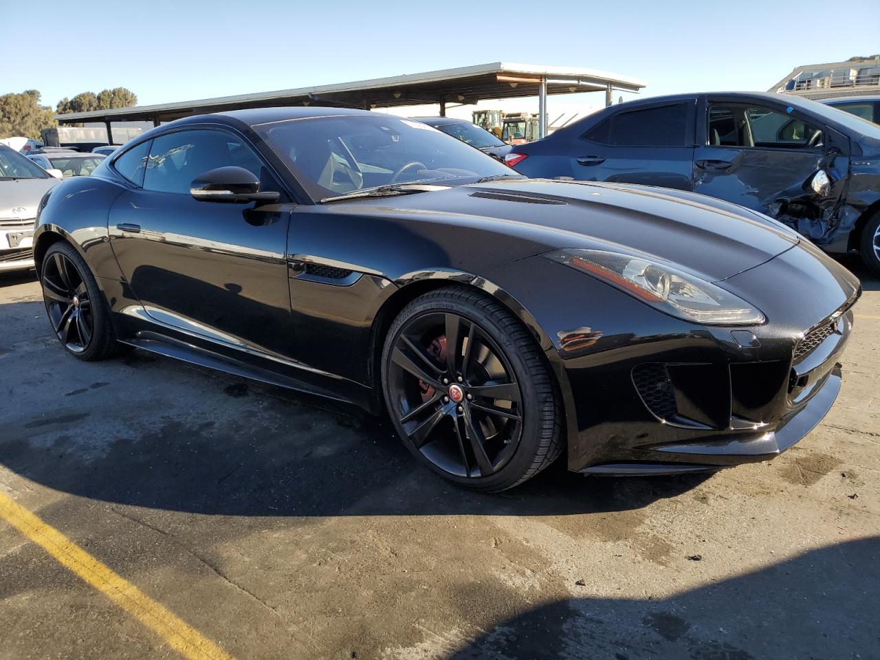 2017 Jaguar F-Type VIN SAJWA6AT3H8K36708 Copart auction photo, side damage thumbnail 4