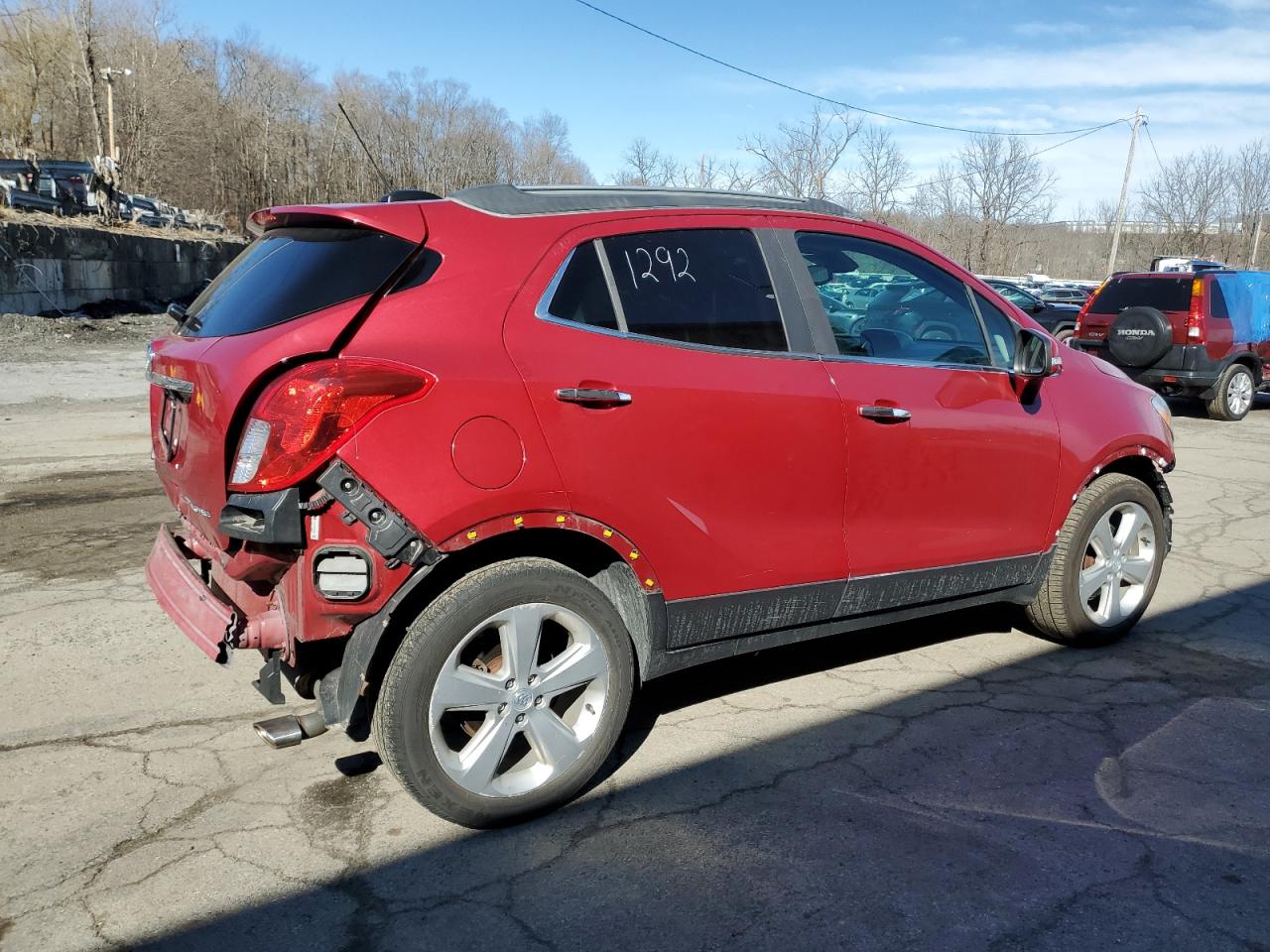 2016 Buick Encore VIN KL4CJASBXGB730862 Copart auction photo, front end / rear end damage thumbnail 3