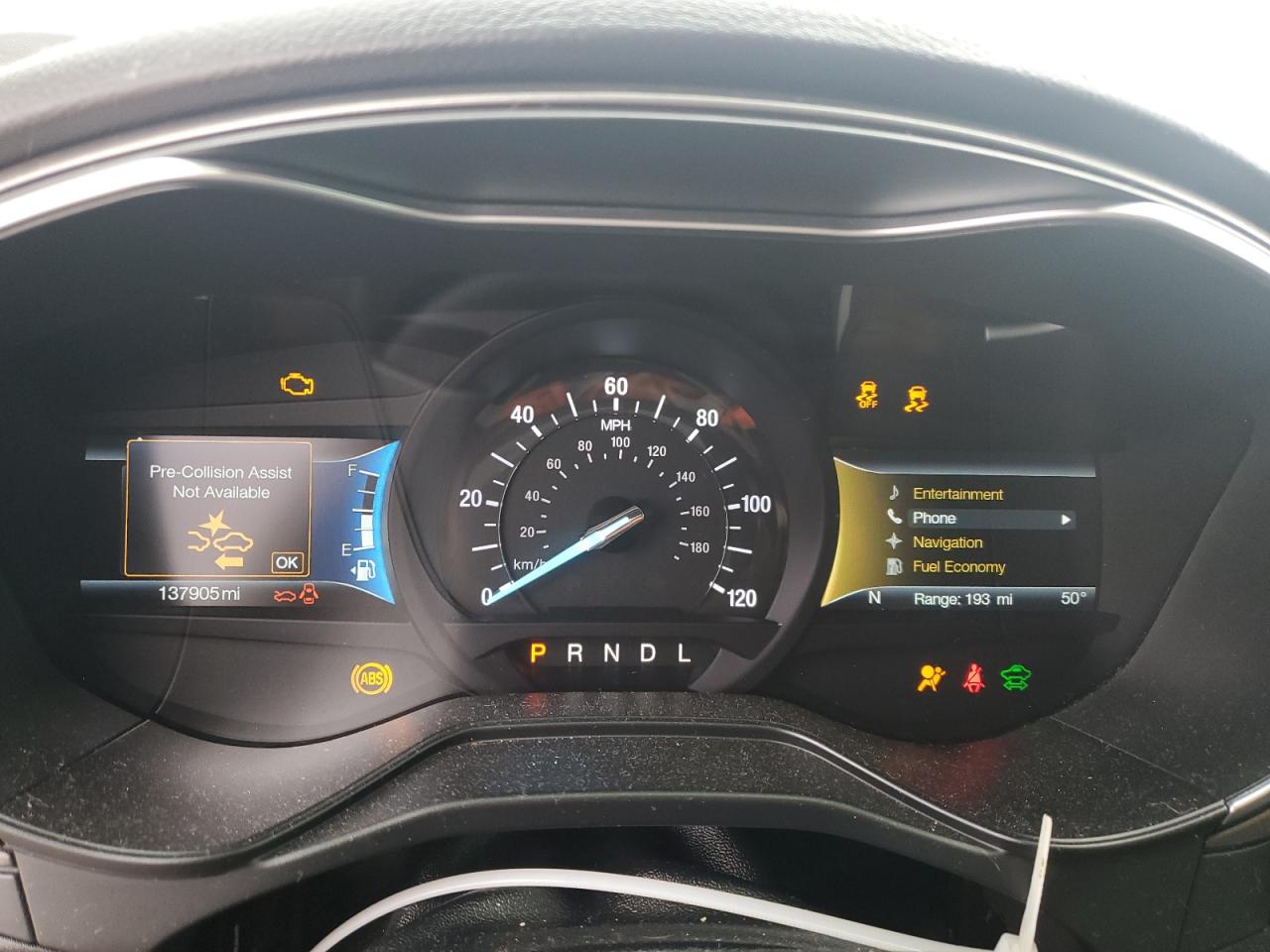 2019 Ford Fusion VIN 3FA6P0LU1KR189903 Copart auction photo, front end damage thumbnail 9