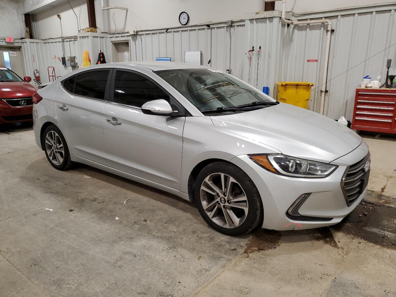 2017 Hyundai Elantra VIN 5NPD84LF4HH031882 Copart auction photo, rear end / side damage thumbnail 4