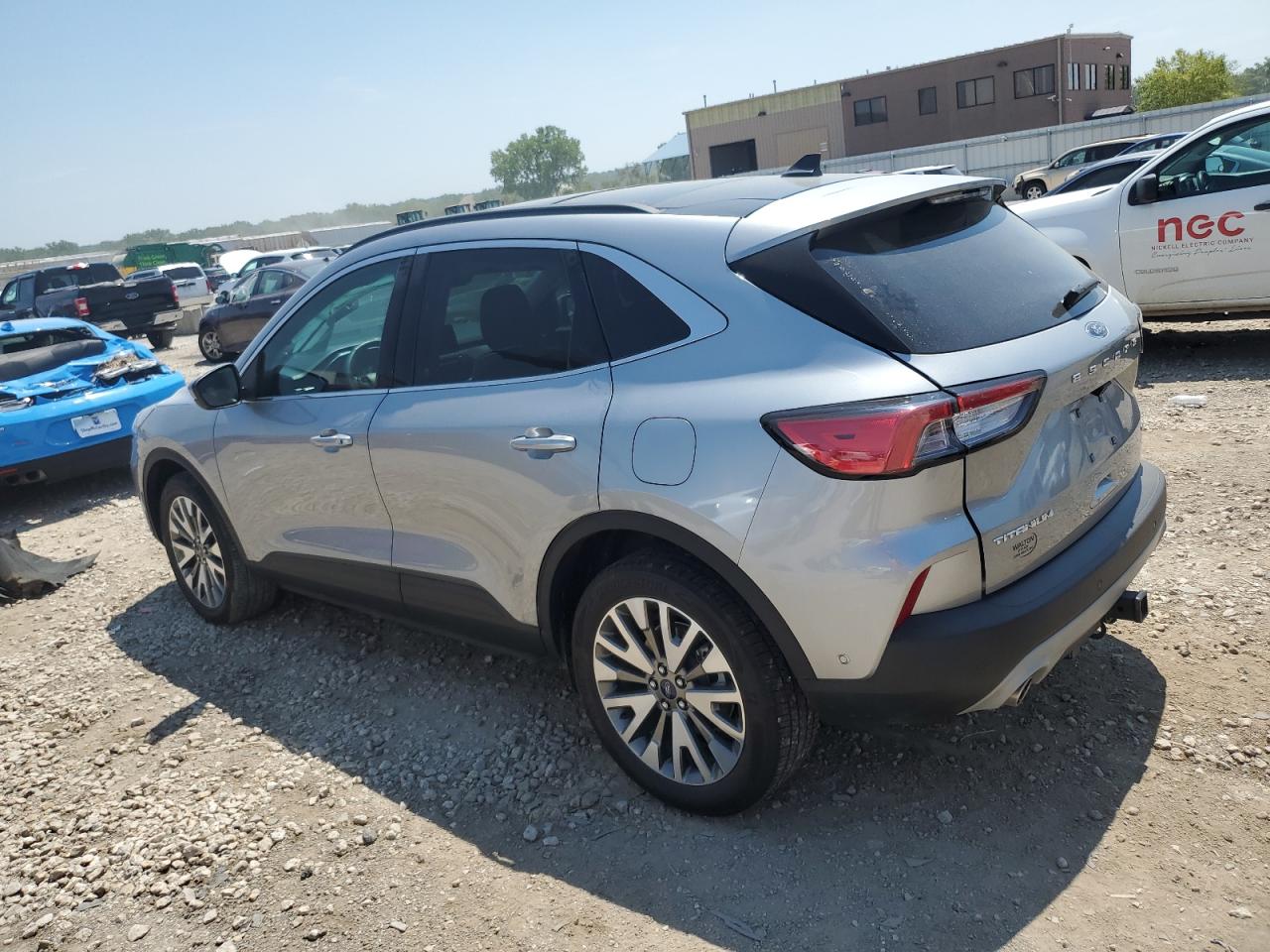 2021 Ford Escape VIN 1FMCU9J94MUA30504 Copart auction photo, side damage thumbnail 2