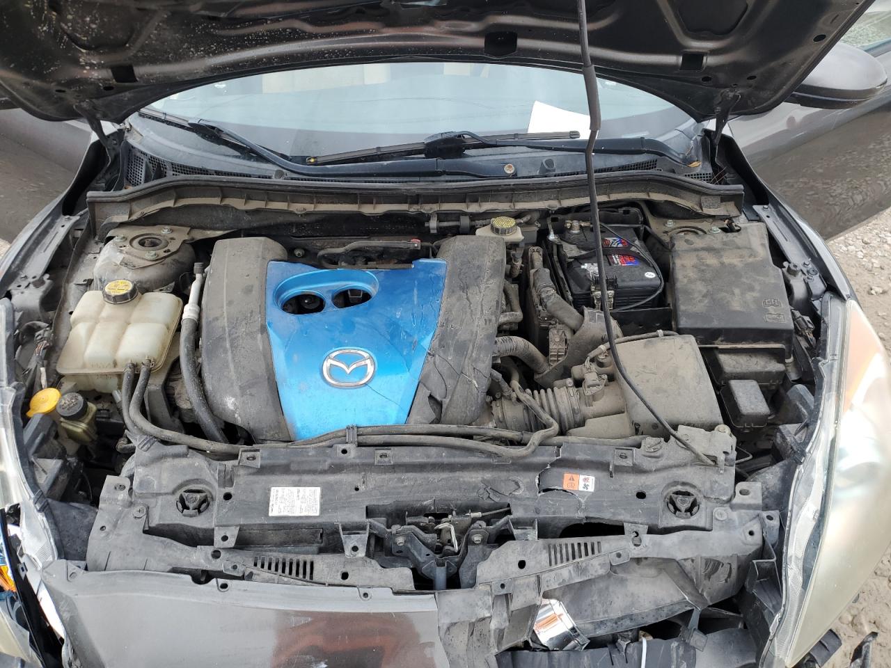 2013 Mazda 3 VIN JM1BL1V75D1796742 Copart auction photo, undercarriage damage thumbnail 13