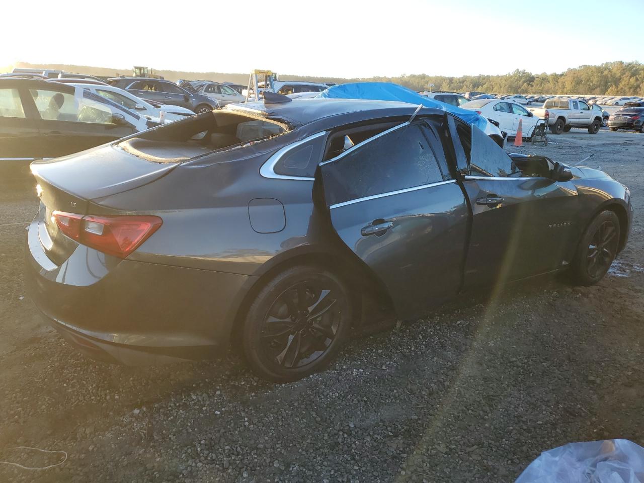 2017 Chevrolet Malibu VIN 1G1ZE5ST4HF228971 Copart auction photo, top/roof / side damage thumbnail 3
