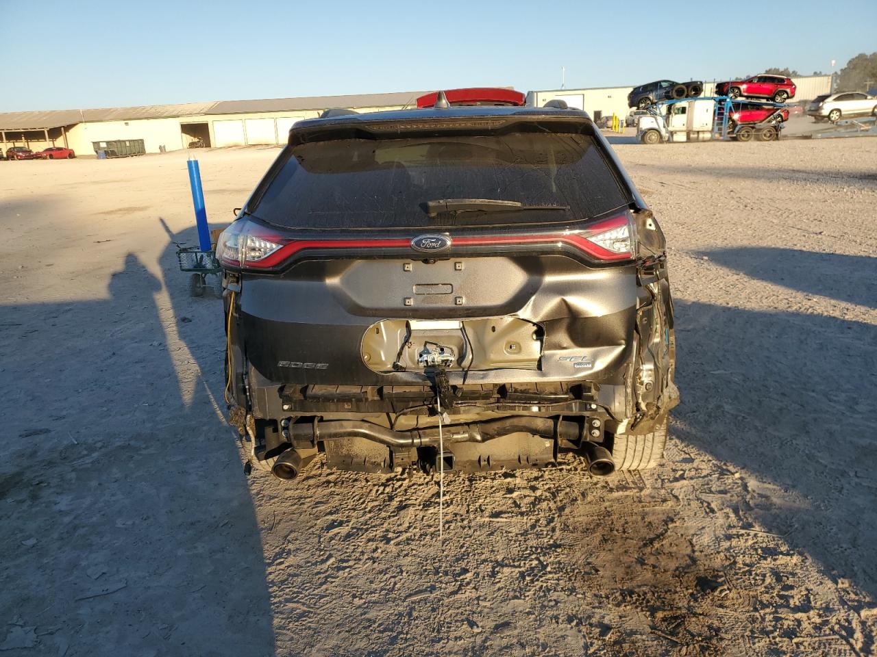 2018 Ford Edge VIN 2FMPK4J87JBC19313 Copart auction photo, rear end / minor dent/scratches damage thumbnail 6