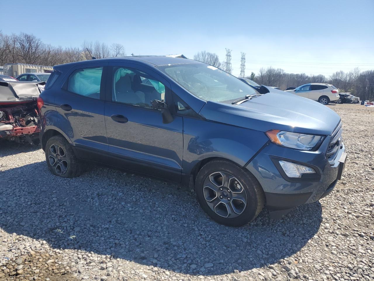 2021 Ford EcoSport VIN MAJ3S2FE5MC449321 Copart auction photo, side / front end damage thumbnail 4