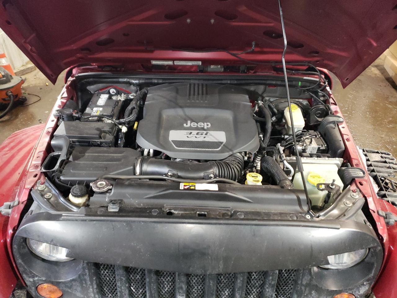 2013 Jeep Wrangler VIN 1C4BJWDG5DL579913 Copart auction photo, front end damage thumbnail 14