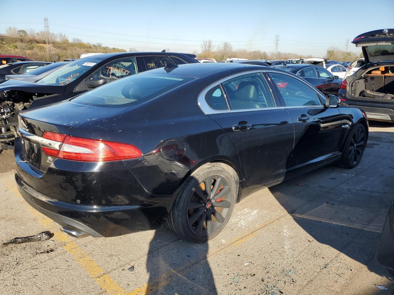 2014 Jaguar XF VIN SAJWJ0EF7E8U18523 Copart auction photo, front end damage thumbnail 3