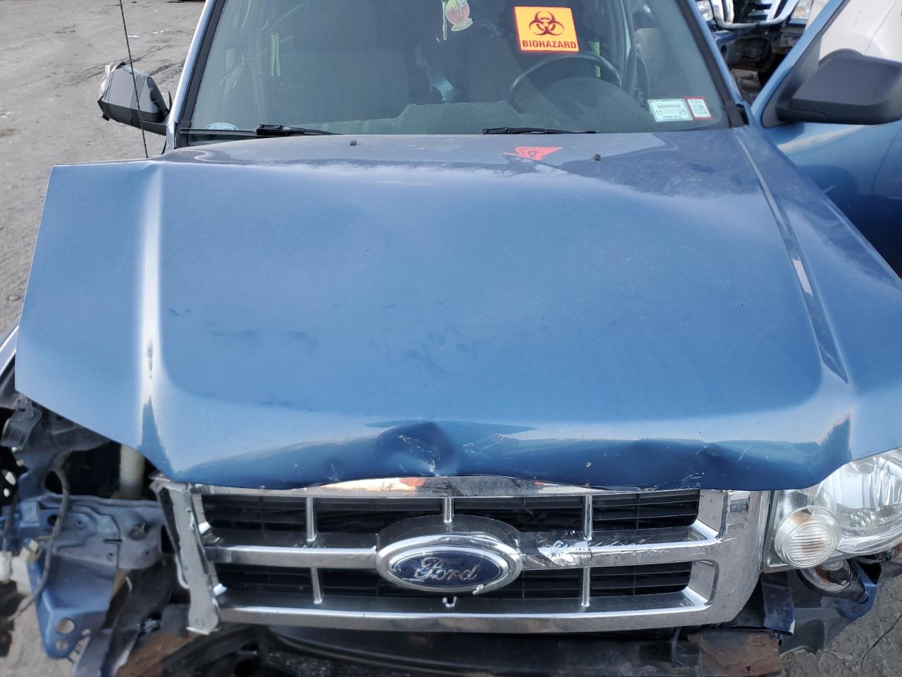 2010 Ford Escape VIN 1FMCU9DGXAKA11196 Copart auction photo, front end damage thumbnail 11