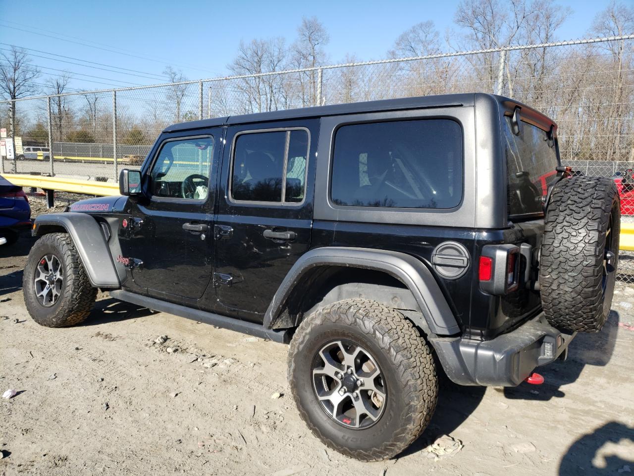 2021 Jeep Wrangler VIN 1C4HJXFGXMW580776 Copart auction photo, front end / side damage thumbnail 2