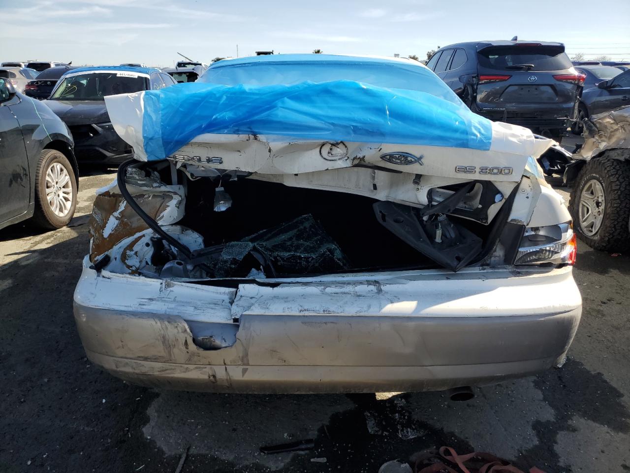1997 Lexus ES VIN JT8BF22G7V0022578 Copart auction photo, rear end / front end damage thumbnail 6